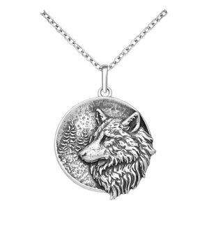 Pandantiv din argint 925 pentru barbati Wolf - FIXXIA -