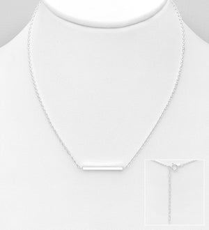 Colier cu lantisor din argint Silver Bar - FIXXIA-2420117