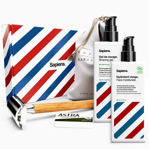 Set cadou barbierit Sapiens cu aparat clasic - FIXXIA-9039179155