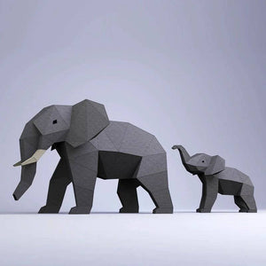 Kit hartie 3D Mama si baby elefant - FIXXIA - 2764313