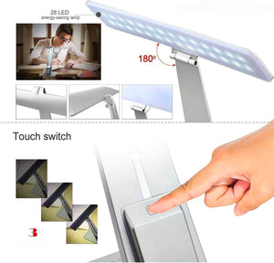 Lampa birou Fixxia Smart Silver LED, 3 luminozitati, incarcare rapida USB - C - FIXXIA - 114744451