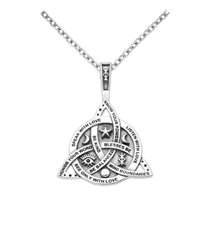 Pandantiv din argint pentru barbati Silver Celtic Trinity - FIXXIA - 2003128