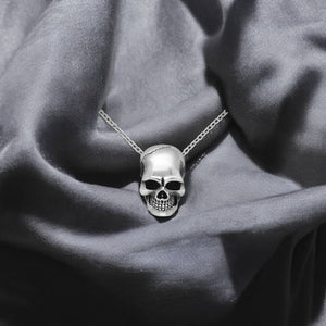 Pandantiv din argint pentru barbati Sterling Silver Oxidized Skull - FIXXIA - 