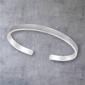 Bratara din argint 925 pentru barbati, fara inchidere, Silver Love, marime S/M
