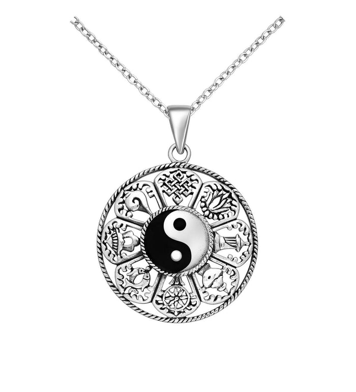 Pandantiv din argint 925 oxidat, model Yin-Yang - 7.2g