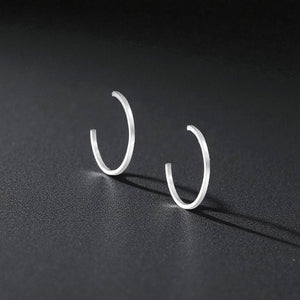 Cercei din argint 925 Sterling, cu inchidere Push-Back, model Silver Glory, 2.2g