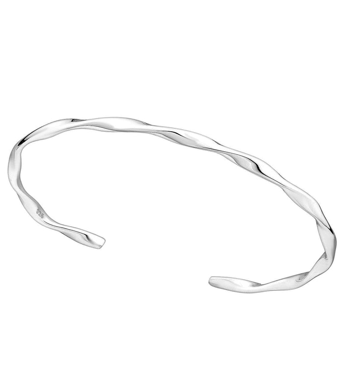 Brățară din argint 925 pentru femei, fără închidere, Silver Shine, mărime M/L