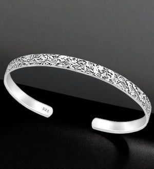 Bratara din argint 925 pentru barbati, fara inchidere, Silver Nature, marime S/M
