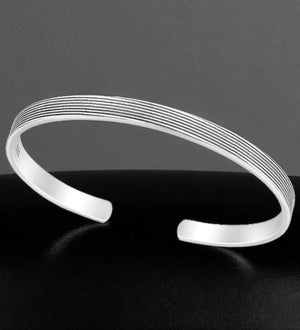 Bratara din argint 925 pentru barbati, fara inchidere, Silver Love, marime S/M