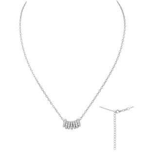 Colier din argint 925 cu dublu lantisor, model Silver Circle, 3.2g