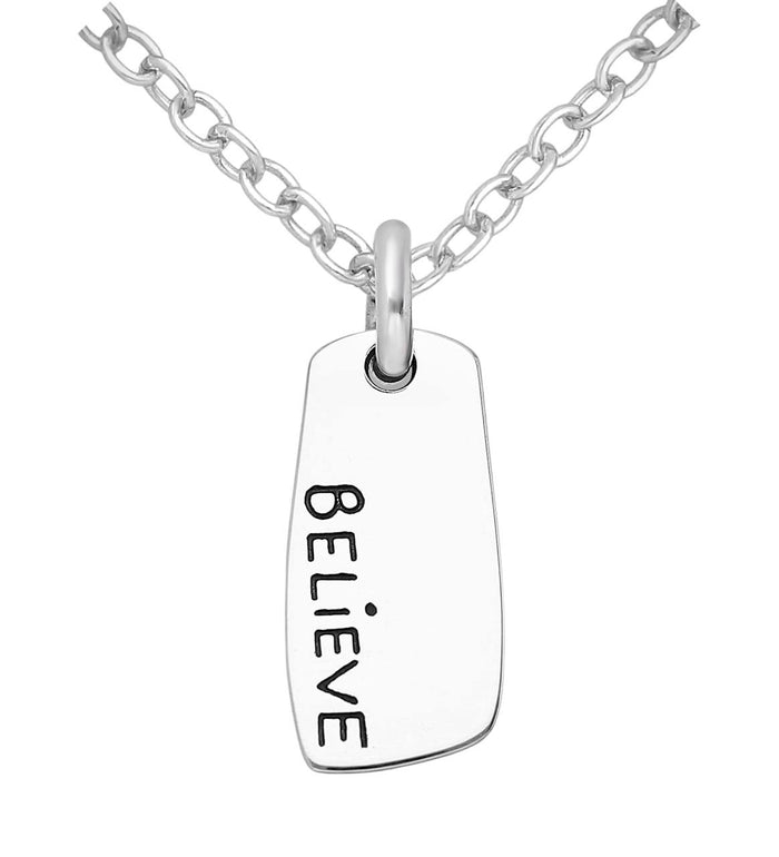Talisman/Pandantiv din argint 925, unisex, model Believe - 0.82g
