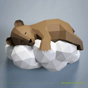 Kit hartie 3D Sleeping Bear