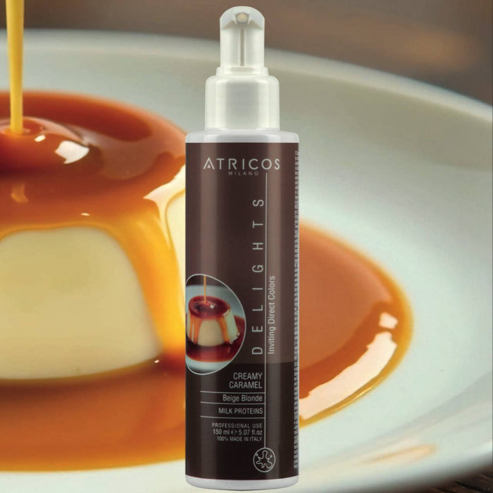 Vopsea Pigment Profesională Atricos Inviting Direct Color Delights - Creamy Caramel Nuanță Blond Bej