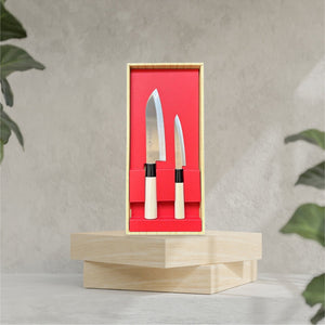 Set cadou 2 cutite Santoku & Petty - FIXXIA - rXId1uv