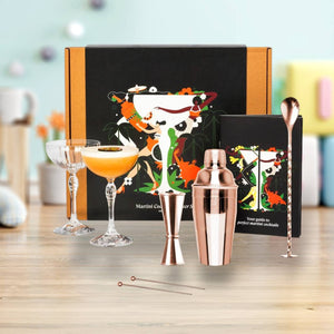 Set cadou Cocktail 7 piese Coupe Rose - FIXXIA - 567110