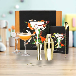 Set cadou Cocktail 7 piese Gold Coupe - FIXXIA - 56546