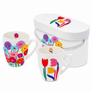 Set cani cadou pentru ceai, cafea Lalele - FIXXIA - 785354