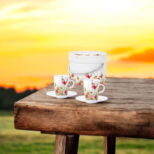 Set cani cadou pentru espresso Flori - FIXXIA - 92976435