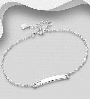 Bratara din argint 925 Silver Star Bracelet - FIXXIA-2420119