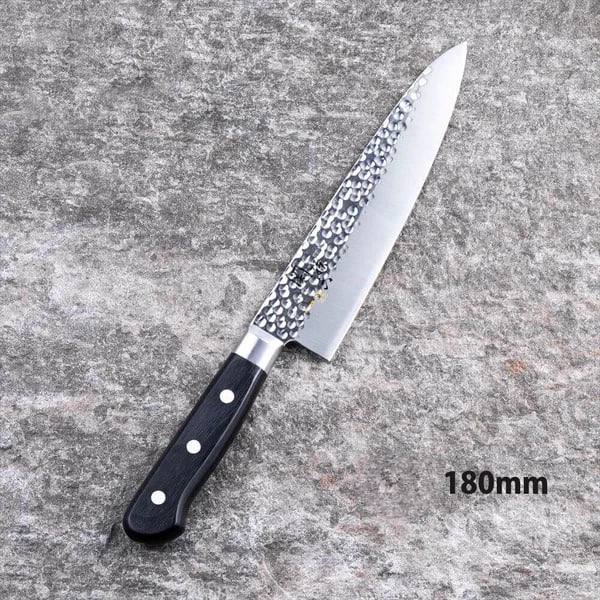 Cutit de bucatarie japonez Santoku hammered 180mm