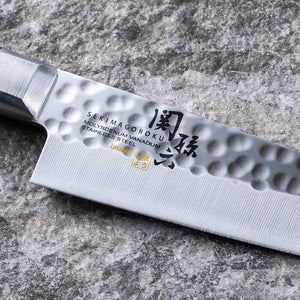 Cutit de bucatarie japonez Santoku hammered 180mm - FIXXIA-rXId239