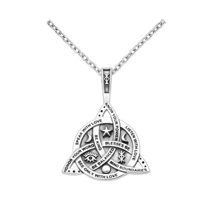 Pandantiv din argint pentru barbati Silver Celtic Trinity - FIXXIA-2003128