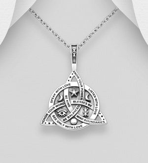 Pandantiv din argint pentru barbati Silver Celtic Trinity - FIXXIA-2003128