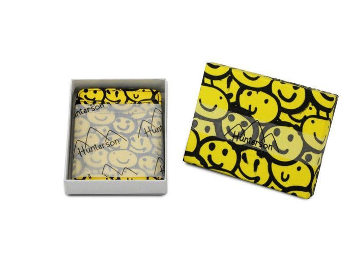 Portofel piele naturala, protectie antifurt rfid, Smiley