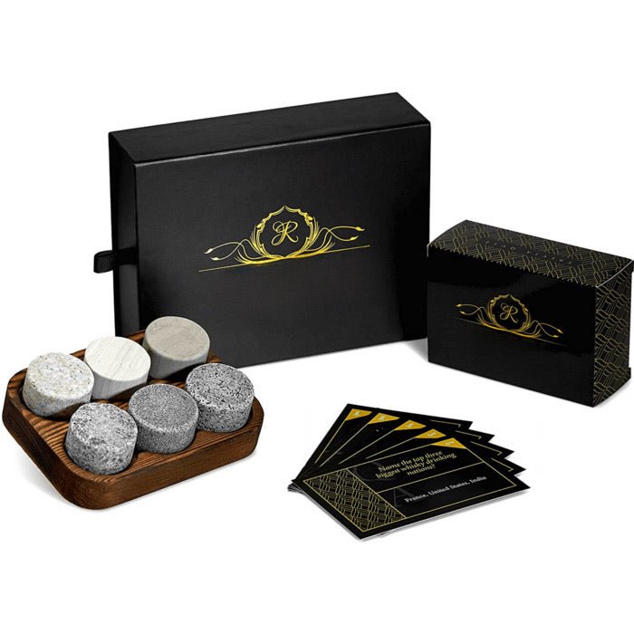 Set cadou 6 Cuburi din Granit Whisky