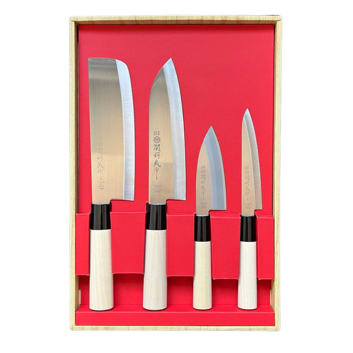 Set cadou 4 cutite japoneze din otel inoxidabil