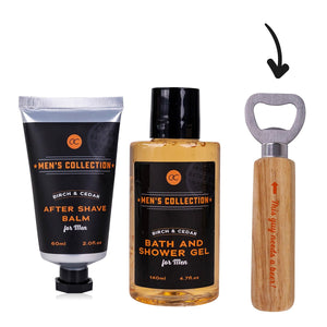 Set cadou cosmetice MEN'S COLLECTION, Deschizator sticla, 6048906, Accentra, After Shave, Cadou, Cadou pentru el, Model_Set cadou