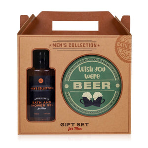 Set cadou cosmetice Men's Collection & suport pahare, 6053980, Accentra, Cadou, Cadou pentru el, Gel de dus, Model_Set cadou