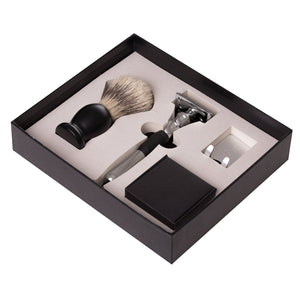 Set cadou barbierit clasic cu Safety Razor, metal, Aparat de ras clasic, Best Seller, Cadou pentru el, Model_Aparat de ras clasic, WBTNA01-CLS