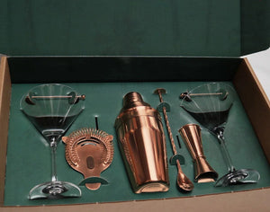 Set cadou Cocktail 6 piese Rose Gold - FIXXIA-6798123