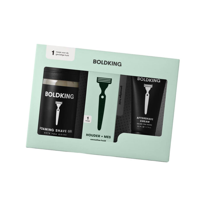 Set cadou pentru barbierit piele sensibila Boldking Shave Set Sensitive Skin