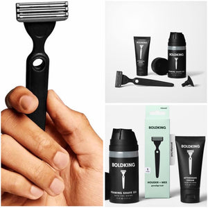 Set cadou pentru barbierit piele sensibila Boldking Shave Set Sensitive Skin - FIXXIA-3721