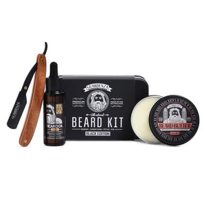 Set Guardenza brici, balsam si ulei de barba, Balsam de barba, Brici cu lama interschimbabila, Cadou pentru el, Model_Brici cu lama interschimbabila, Model_Set cadou cosmetice, Ulei pentru Ba