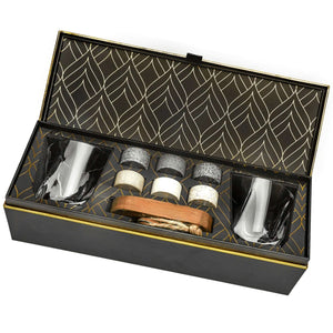 Set pahare whisky cu pietre The Connoisseur's Set - Twist Glass Edition - FIXXIA-w26d5554