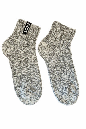 Sosete barbati lana SOXS, gri, scurte, 42-46 - FIXXIA-WOOL3179